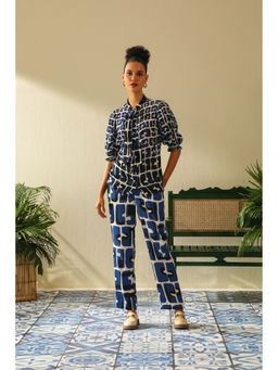 Label Deepika Nagpal - Casey Indigo Pant (Set of 2)