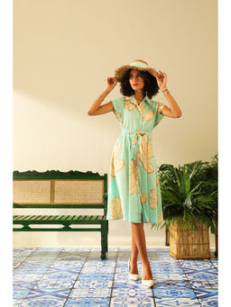 Label Deepika Nagpal - Sarah Aqua Midi Dress