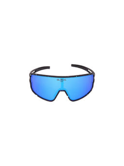 BLOOVS SPORTS - Flandes Matte Black Blue Sports Mirror Sunglasses