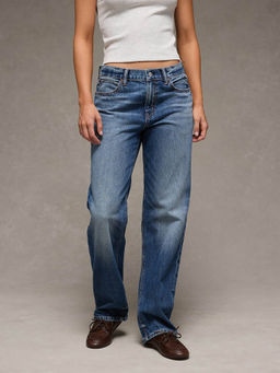 American Eagle - Women Blue Ex-Boyfriend Jeans
