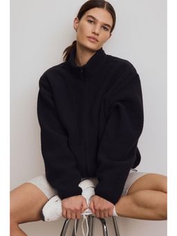 H&M - Women Black Teddy Sports Jacket