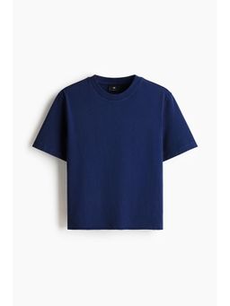 H&M - Men Blue Regular Fit Washed T-Shirt