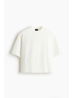 H&M - Men White Oversized Fit Boxy T-Shirt