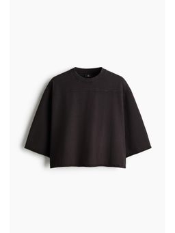 H&M - Men Black Oversized Fit Boxy T-Shirt