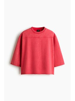 H&M - Men Red Oversized Fit Boxy T-Shirt