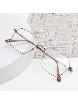 TED SMITH - Unisex Metal Square Silver Full Rim Frame