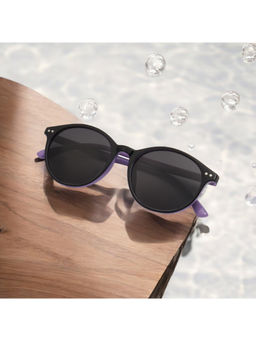 TED SMITH - Unisex Round Sunglasses with Polarised and Uv Protected Lens