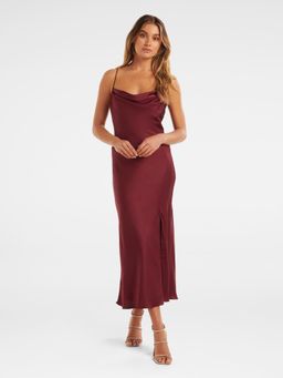 Forever New - Opal Bias Cowl Satin Midi Dress