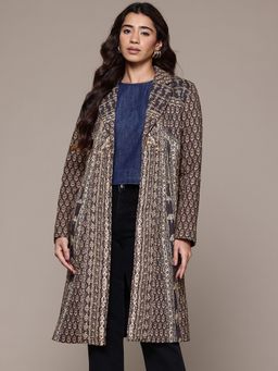 Aarke Ritu Kumar - Black Mosaic Long Coat