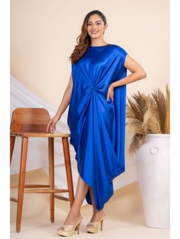 Autumnlane - Musk Cobalt Blue Fusion Dress
