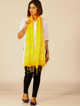 ArtEastri - Yellow Shibori Cotton Stole
