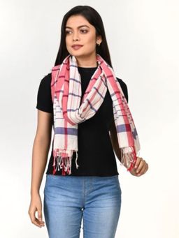 ArtEastri - Red Jamdani Cotton Stole