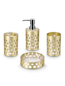 Freelance - Miami 4 Pcs Bathroom Set-Dispenser Holder Tumbler & Soap Dish