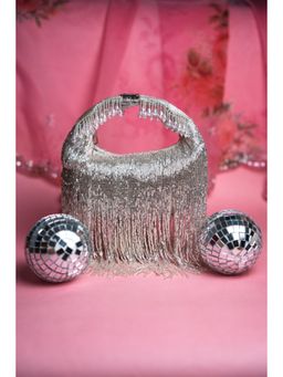 Nayaab by Sonia - Mini Tassel Sailor Silver Clutched