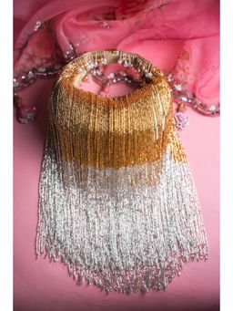 Nayaab by Sonia - Gold Tassel Sailor Split Tone Clutched