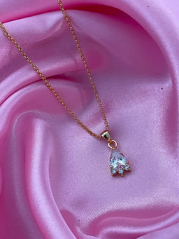 Digital Dress Room - AD Drop and Flower Pendant Necklace