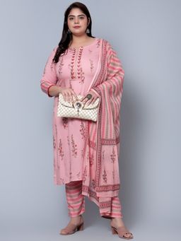 Bani Women - Plus Size Womens Kurta with Dupatta (Set of 3)