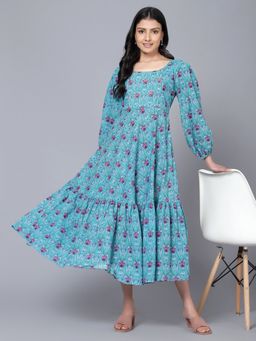 Bani Women - Womens Cotton Printed Midi Dress