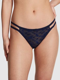 Victoria's Secret - Pink Wink Strappy Thong Panty Blue