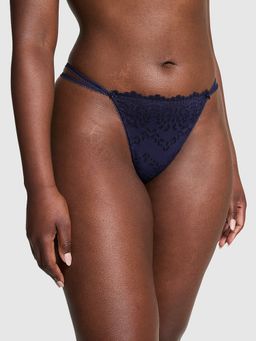 Victoria's Secret - Pink Wink V-String Panty Blue