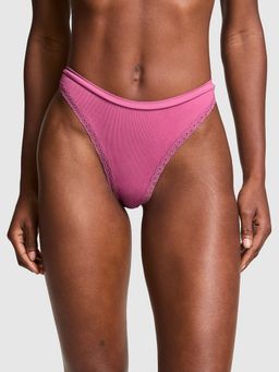 Victoria's Secret - Pink Seamless High-Leg Thong Panty Pink
