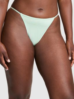 Victoria's Secret - Pink Cotton String Bikini Panty Green