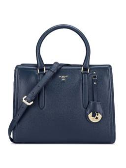 Da Milano - Genuine Leather Blue Satchel Bag