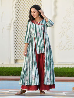 Mulmul - Aasthika Fusion Suit (Set of 2)