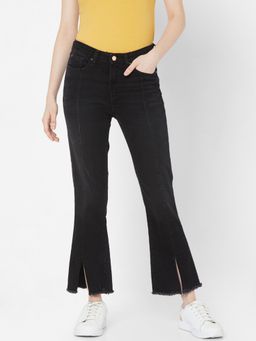 Spykar - Black Lycra Relaxed Fit Jeans