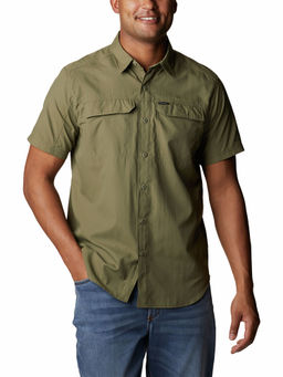 Columbia - Mens Green Nylon Short Sleeve Silver Ridge 2.0 Shirt