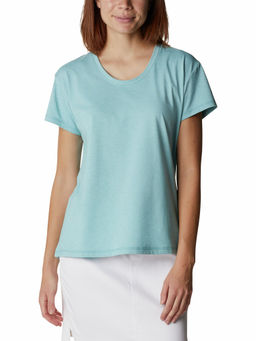 Columbia - Womens Blue Blended Short Sleeve Sun Trek Ss Top