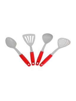 Omega - Kitchen Tool Nylon Red & Grey (Set of 4)