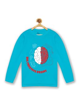 KiddoPanti - Boys Big Creative Brains Full Sleeve Tee