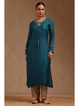 Soch - Teal Solid Kurta