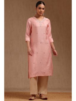 Soch - Pink Gadwal Embroidered Kurta