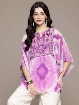 Aarke Ritu Kumar - Lilac Mirage Hue Short Top with Camisole