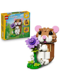 LEGO - Creator 3 in 1 Cute Hamster with a Flower - Toy Rebuilds into Hedgehog