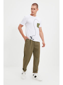 Trendyol - Man White T-Shirt