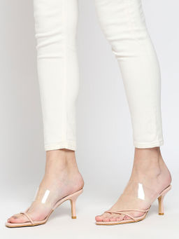 Twenty Dresses by Nykaa Fashion - Pink Strapped In Fun Heels