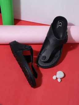 Carlton London - Men Black Flipflop