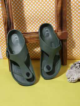 Carlton London - Men Olive Flipflop