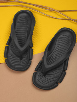 Carlton London - Men Black Flipflop