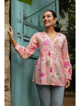 Jaipur Morni - Woman Pink A-Line Tunic