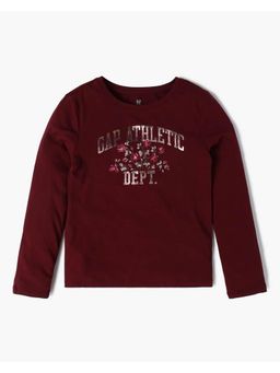 GAP - Girls Graphic Print Crew Neck Top