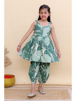 KALP - Palm Leaf Peplum Kurta with Salwar
