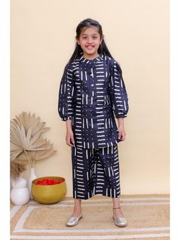 KALP - Midnight Black Palazzo with Kurta