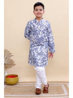 KALP - Blue botanica Kurta With Pyjama