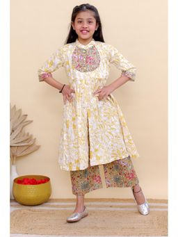 KALP - Marigold Frill Kurta with Pant