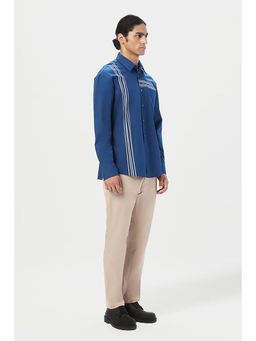 Genes Lecoanet Hemant - Genes Lecointe Hemant Relaxed Fit Button-Up Shirt with Drop Shoulder