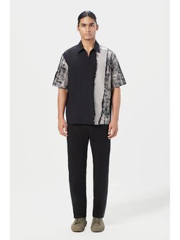 Genes Lecoanet Hemant - Genes Lecointe Hemant Relaxed Fit Half Sleeve Shirt with Zipper Front Opening